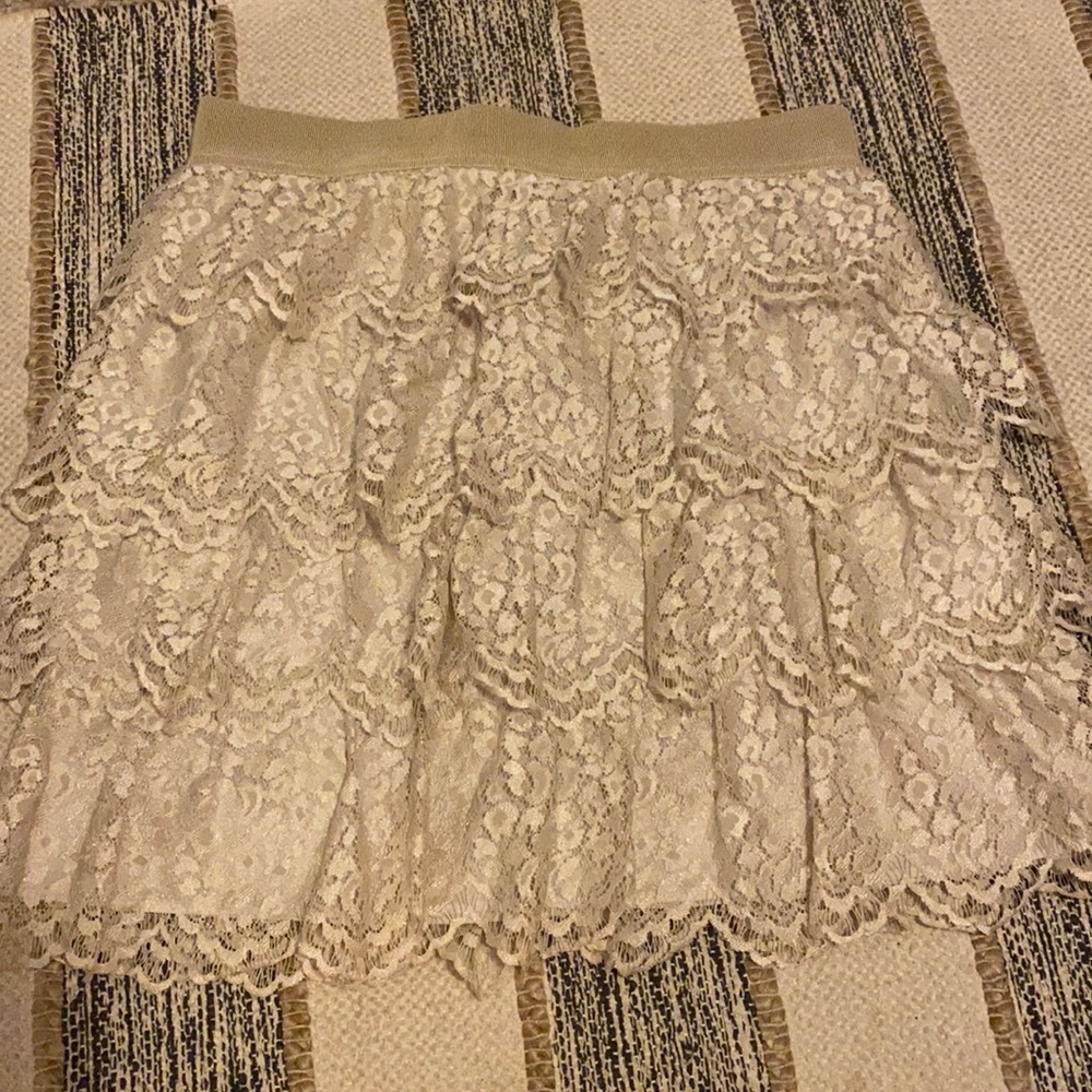 Ann Taylor Mini Lace Skirt
